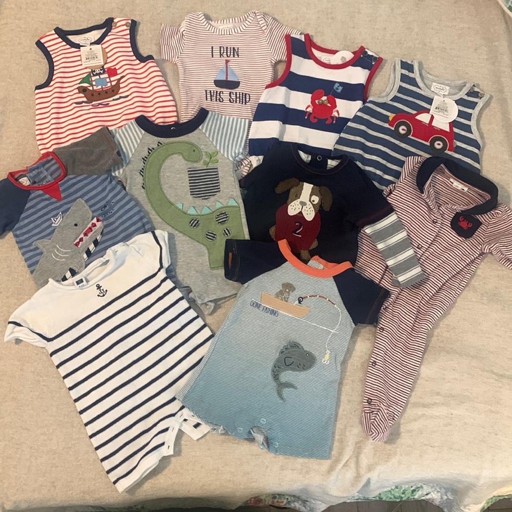 Baby Boy Janie and Jack and Mudpie assortment. New w/tags and some gently worn.